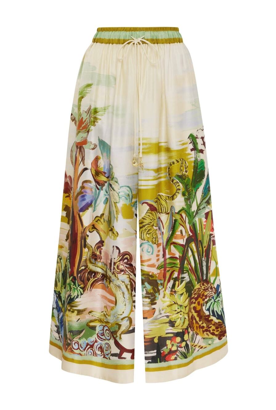 Alemais jungle boogie silk culotte